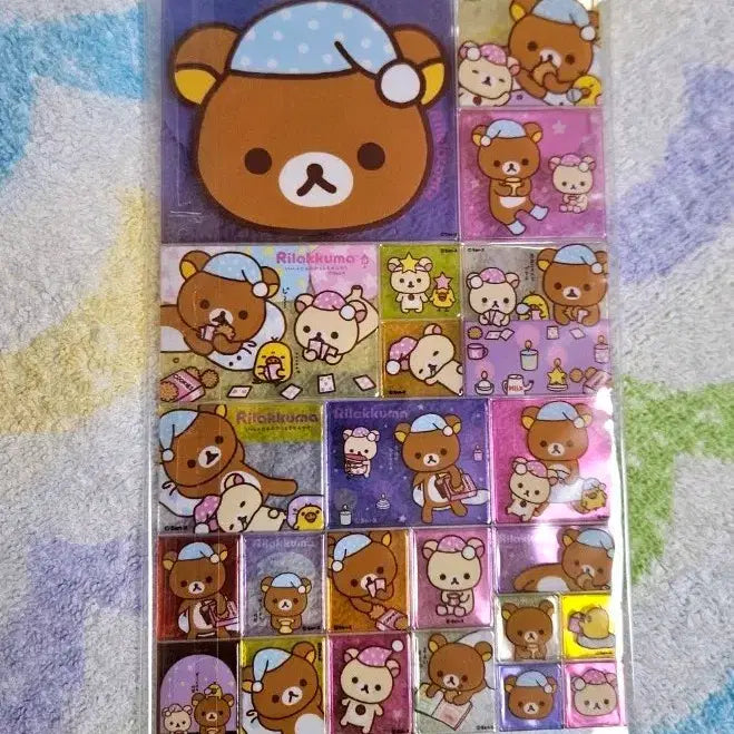 [BUNJANG] Vintage Rilakkuma Tile Stickers / 고전문구 고전스티커 고전 리락쿠마 스티커 타일스티커