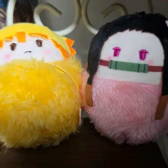 [BUNJANG] Demon Slayer Zenitsu &amp; Nezuko Tapestry Plushie Keychain Bundle Set / 일괄)상자o)이벤트!)귀멸의 칼날 젠이츠 네즈코 타피누이 누이 인형 키링 랜덤 공식 굿즈 정품