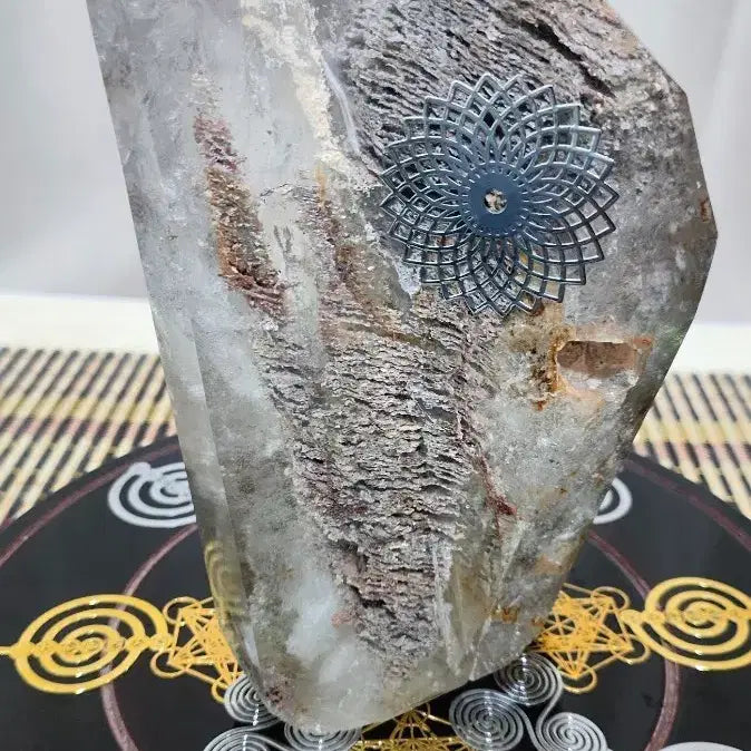[BUNJANG] High-Density Inclusion Garden Shaman Crystal / 고밀도 대 인클루젼 가든 샤먼 수정 929g 16cm9.7cm6cm