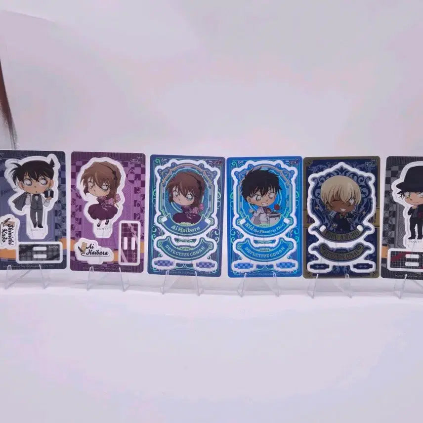 [BUNJANG] Detective Conan Kayou Card Acrylic Stand Bundle Set (Conan, Haibara, Kaito Kid, Amuro) / 일괄) 명탐정코난 카유 kayou 카드 아크릴 코난 하이바라 괴도키드 아무로