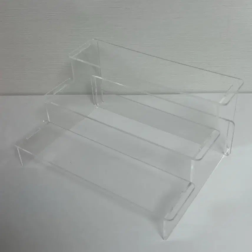 [BUNJANG] 3-Tier Clear Acrylic Display Stand Organizer / 투명 아크릴 3단 진열대 스탠드 장식장