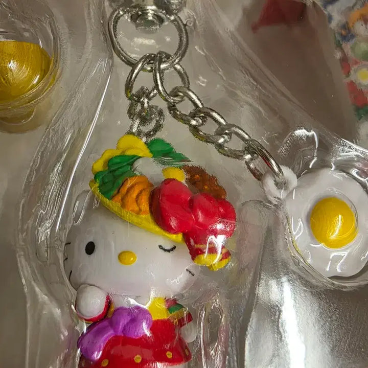[BUNJANG] Sanrio Hello Kitty Jeonju Bibimbap Figure Keyring / 올리브영 산리오 헬로키티 지역 피규어 키링 전주 비빔밥