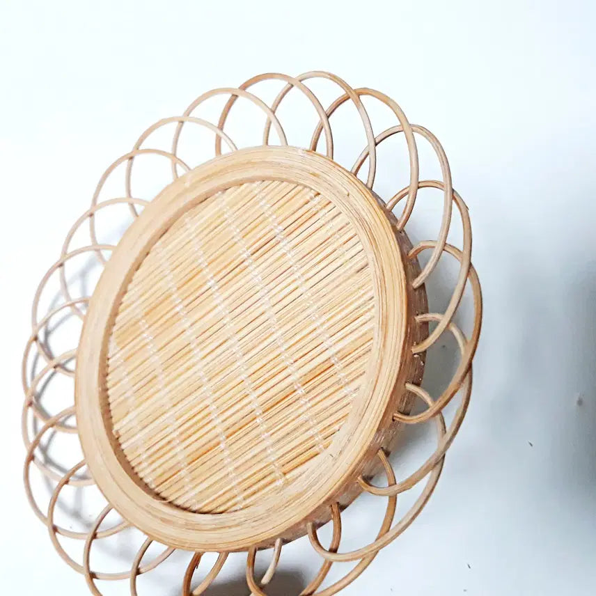 [BUNJANG] Japanese Bamboo Sunflower Coaster / 일본 대나무 해바라기 코스터