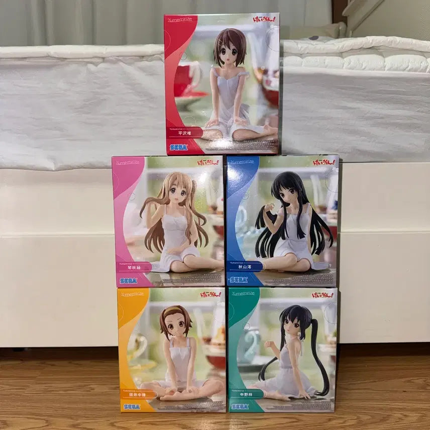 [BUNJANG] K-ON! Ritsu, Mio, Tsumugi, Yui, Azusa Bundle Set Figures / 케이온 리츠, 미오, 츠무기, 유이, 아즈사 피규어 일괄