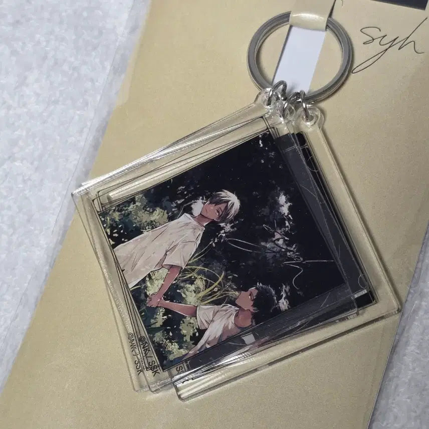 [BUNJANG] Givenchy 1st Anniversary Exhibition "Shy" Album Jacket Style Acrylic Keyring (Sealed) / 미개봉) 기븐 원화 전시 팝업 굿즈 shy 앨범 재킷 스타일 아크릴 키링