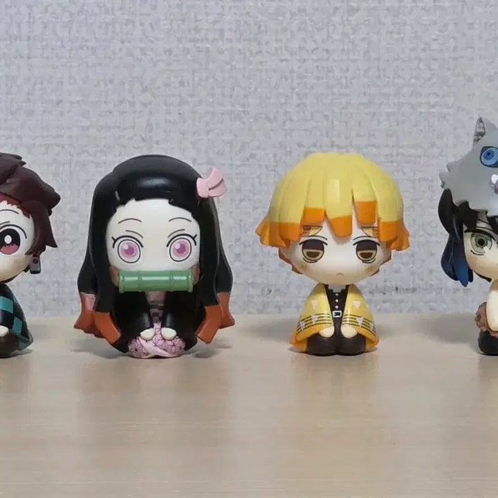 [BUNJANG] Demon Slayer 4-Type Gacha Bundle Set - Tanjiro, Nezuko, Zenitsu, Inosuke / 귀멸의칼날 귀칼 4종 가챠 일괄 탄지로 네즈코 젠이츠 이노스케