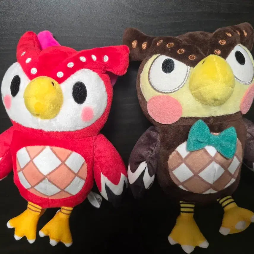 [BUNJANG] Animal Crossing Book &amp; Blathers Plush Set / 동물의 숲 부엉,부옥 인형 일괄