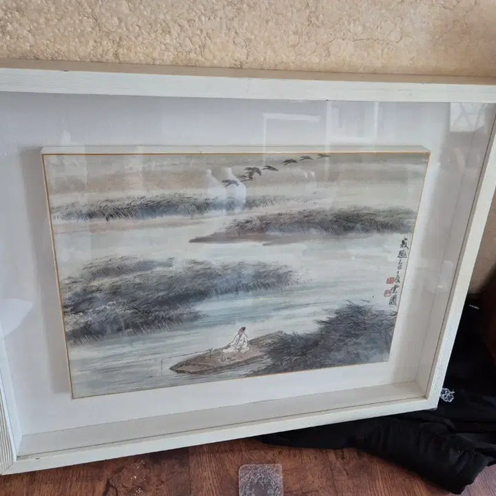 [BUNJANG] Shin Hyun-jo Oriental Painting Framed Artwork / 동양화 작가 액자 운원 신현조