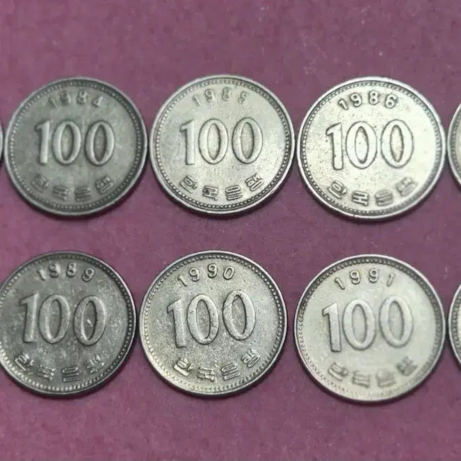 [BUNJANG] 100 Won Coin Set (1983-1992) / 100원 동전 세트 (1983-1992)