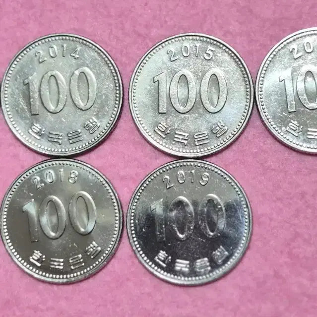 [BUNJANG] 100 Won Coin Set (2013-2019) / 100원 동전 세트 (2013-2019년)