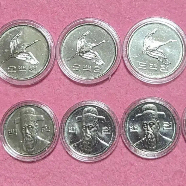 [BUNJANG] 2018 Coin Bundle Set (500 KRW x 5, 100 KRW x 5) / 2018년 500원,100원 5개씩 10개 일괄