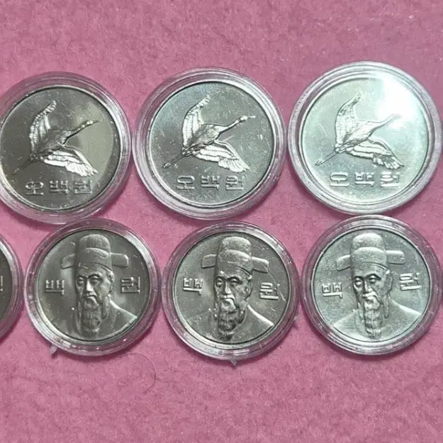 [BUNJANG] 2019 Coin Bundle - 5x 500 KRW, 5x 100 KRW / 2019년 500원, 100원 각5개 총10개일괄