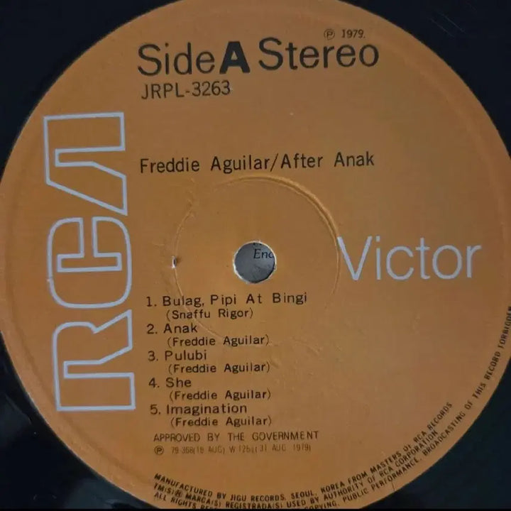 [BUNJANG] Freddie Aguilar Greatest Hits LP / FREDDIE AGUILAR-GREATEST HITS LP