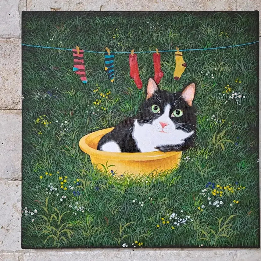 [BUNJANG] Cat Acrylic Framed Picture / 고양이 아크릴 그림액자입니다
