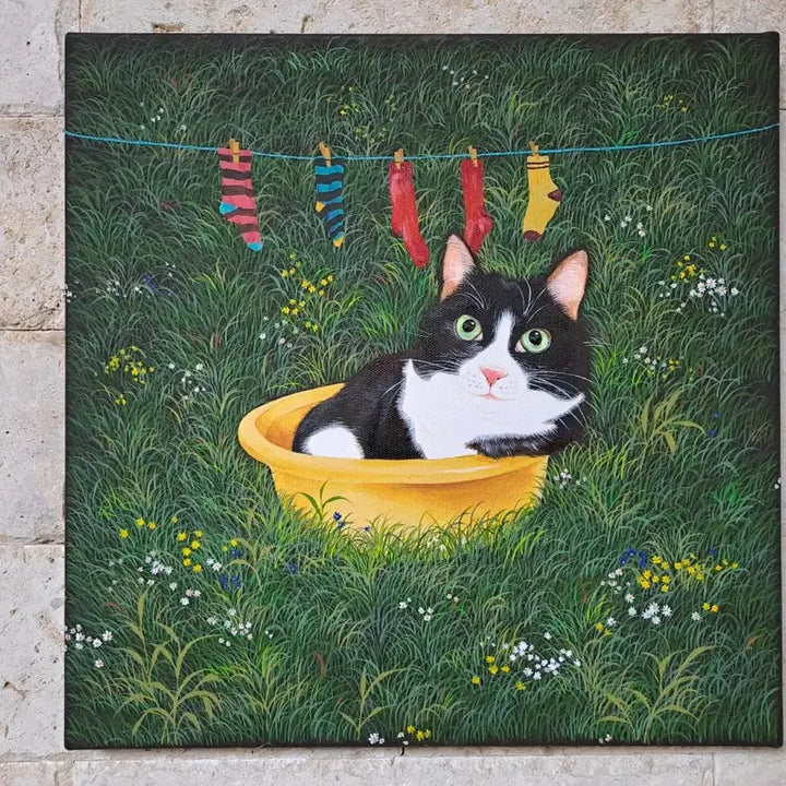 [BUNJANG] Cat Acrylic Framed Picture / 고양이 아크릴 그림액자입니다