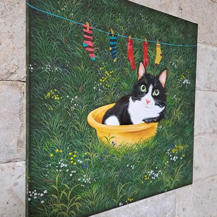 [BUNJANG] Cat Acrylic Framed Picture / 고양이 아크릴 그림액자입니다