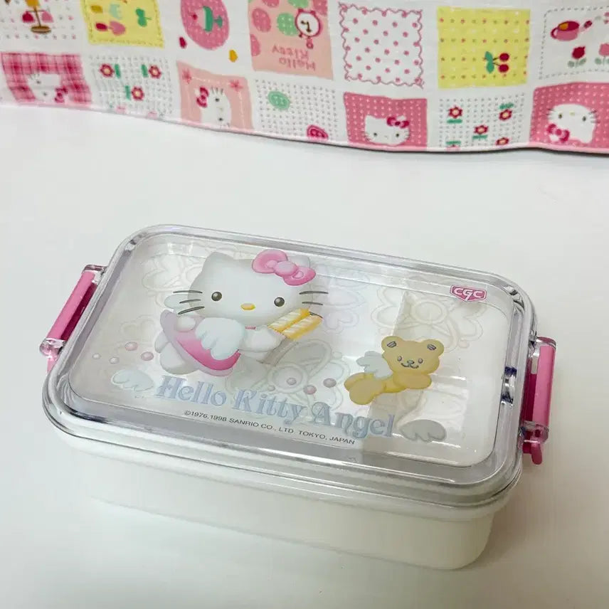 [BUNJANG] Vintage Kitty Angel Lunch Box Accessory Case / 특가중)고전키티 엔젤도시락소품함