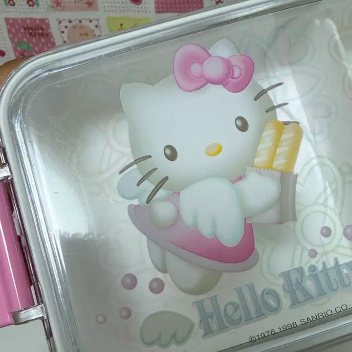 [BUNJANG] Vintage Kitty Angel Lunch Box Accessory Case / 특가중)고전키티 엔젤도시락소품함