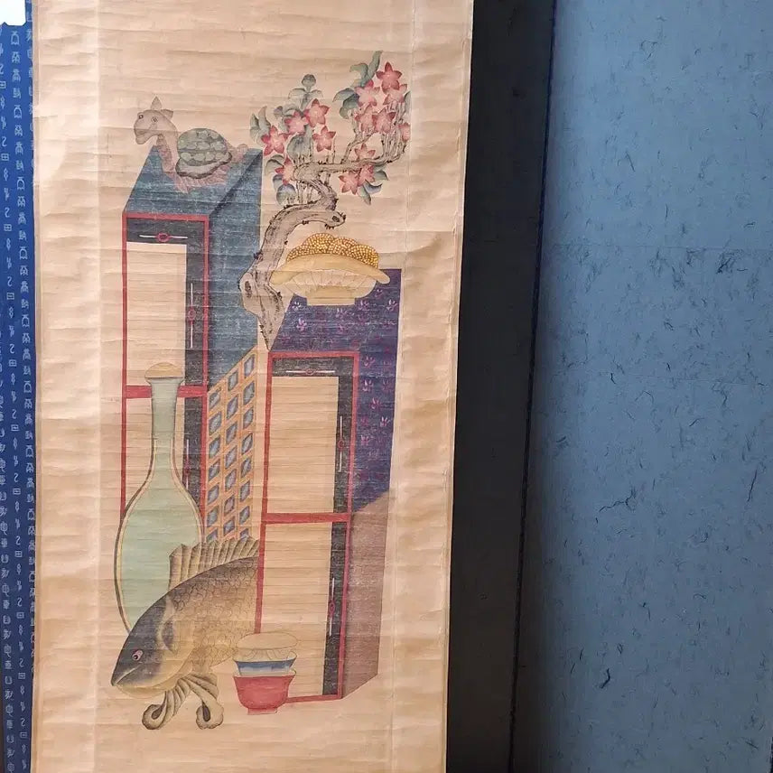[BUNJANG] Ornate Scroll Chaekgado (Korean Traditional Painting) / 화려한 족자 책가도 2번