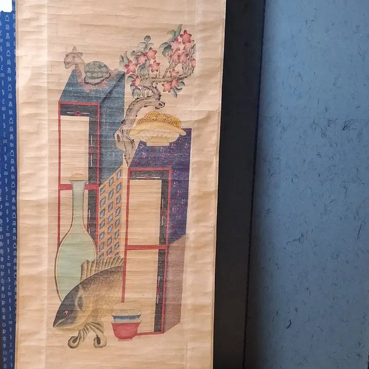 [BUNJANG] Ornate Scroll Chaekgado (Korean Traditional Painting) / 화려한 족자 책가도 2번