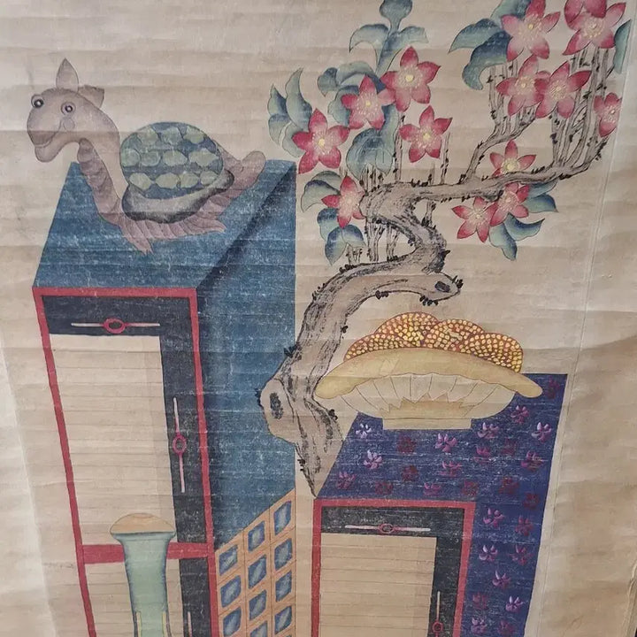 [BUNJANG] Ornate Scroll Chaekgado (Korean Traditional Painting) / 화려한 족자 책가도 2번