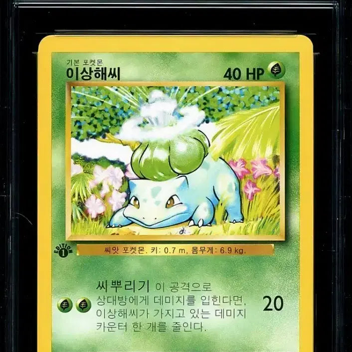 [BUNJANG] Pokemon Card Bulbasaur 1st Edition Korean 9.5 Mint / 포켓몬카드 이상해씨 1st Edition-Korean 9.5 민트