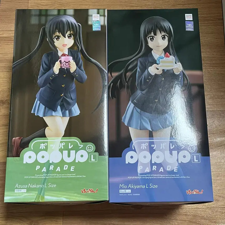 [BUNJANG] K-ON! Pop Up Parade L Azusa+Mio Bundle Set (Sealed) / 케이온 팝업퍼레이드 L 아즈사+미오 일괄판매