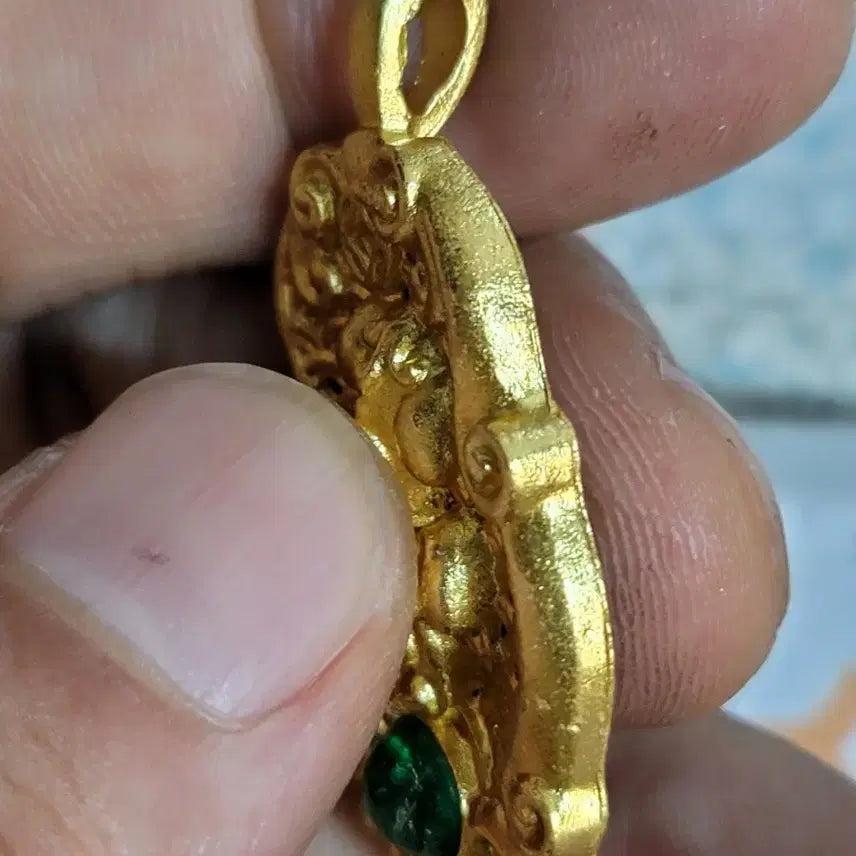 [BUNJANG] Gilded Bronze Dragon Buddhist Figure / ㅎ182.금동어룡.불교.해탈.부처님.호신불.괴불.불상.관세음.비로자나불.금화.은화