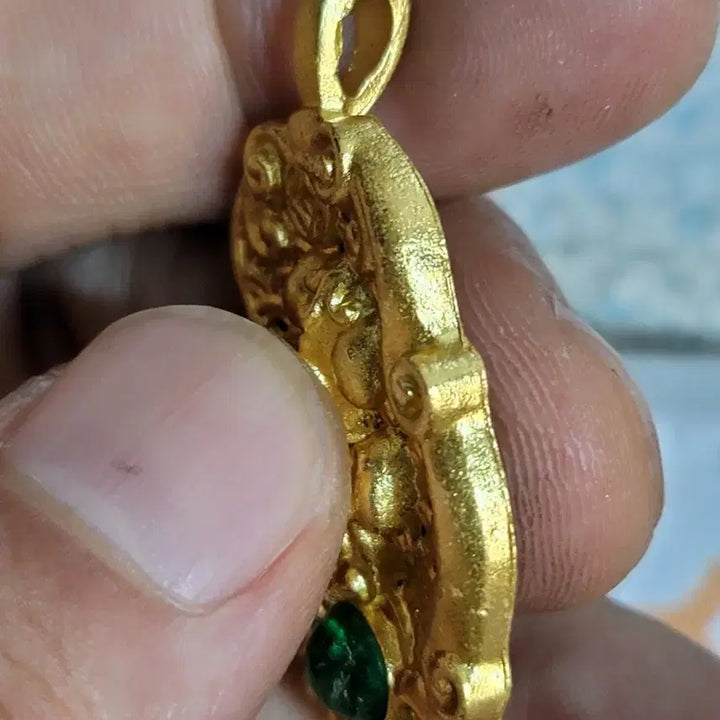 [BUNJANG] Gilded Bronze Dragon Buddhist Figure / ㅎ182.금동어룡.불교.해탈.부처님.호신불.괴불.불상.관세음.비로자나불.금화.은화