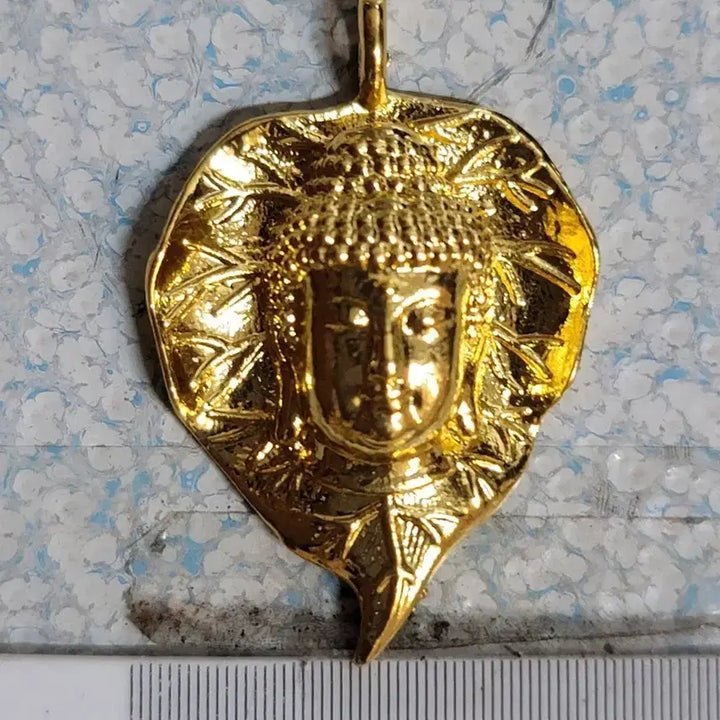 [BUNJANG] Antique Gilded Bronze Buddha Head (Buldul) / ㅎ183.금동불두.불교.해탈.부처님.호신불.괴불.불상.관세음.비로자나불.금화.은화