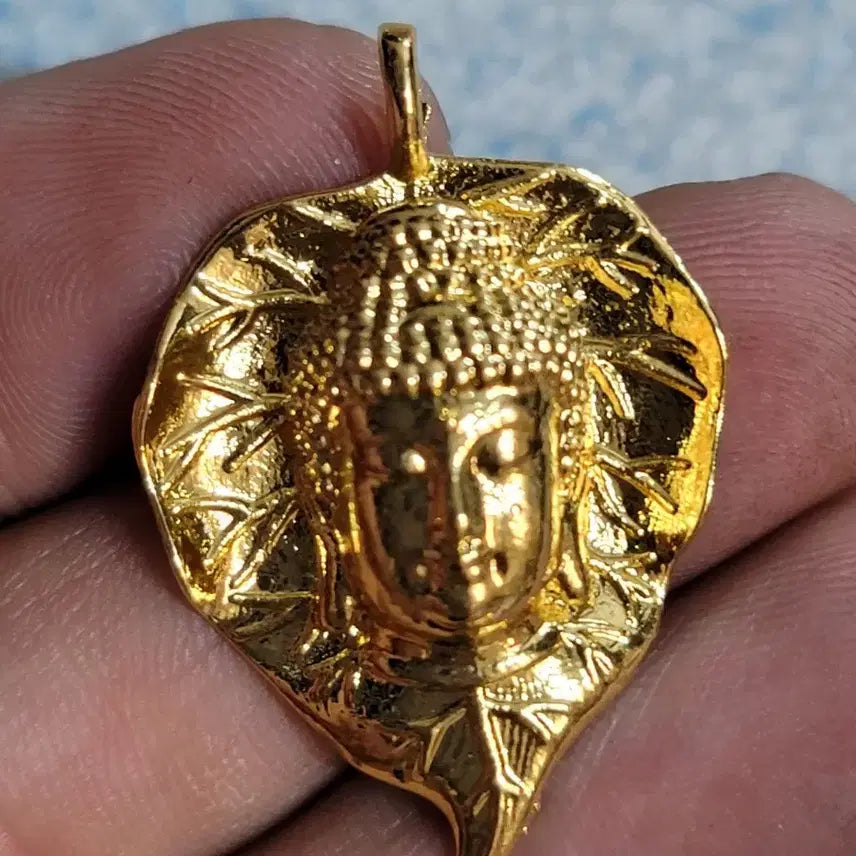 [BUNJANG] Antique Gilded Bronze Buddha Head (Buldul) / ㅎ183.금동불두.불교.해탈.부처님.호신불.괴불.불상.관세음.비로자나불.금화.은화