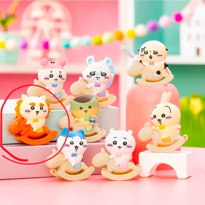 [BUNJANG] Chiikawa Rocking Horse Figure (Sealed) / 치이카와 흔들흔들 목마 피규어 시사