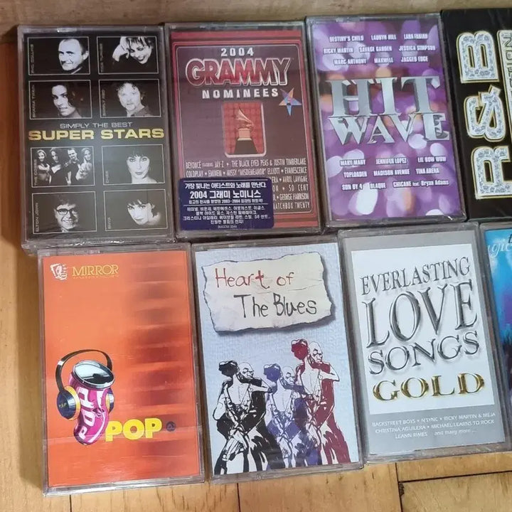 [BUNJANG] Pop Song Compilation Unsealed Cassette Tape 10 pcs Bundle Set / 팝등 컴필레이션 미개봉 카세트 테이프 10개 판매합니다