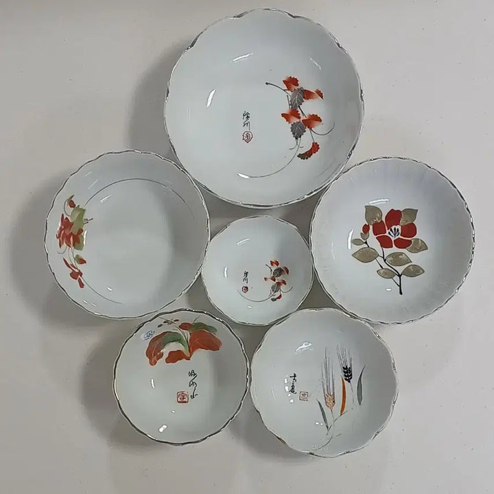 [BUNJANG] Vintage Folk Art Small Dishes (Set of 6) / 149.빈티지 소품 민속품 옛날그릇 인테리어소품 6개