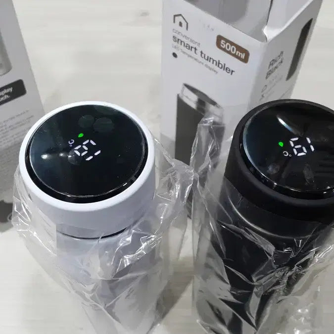 [BUNJANG] Esteban Hoff Smart Tumbler Bundle Set (White &amp; Black) / 미개봉 에스테반호프 스마트 텀블러 2개 일괄