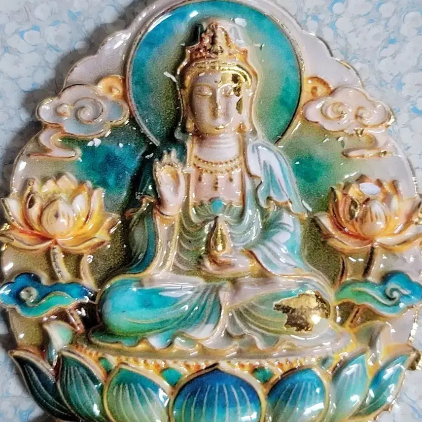 [BUNJANG] Gilded Bronze Buddhist Statue: Amitabha Buddha / ㅎ21.칠보불상.금동.불교.해탈.부처님.호신불.괴불.불상.관세음.비로자나불.금화.은화