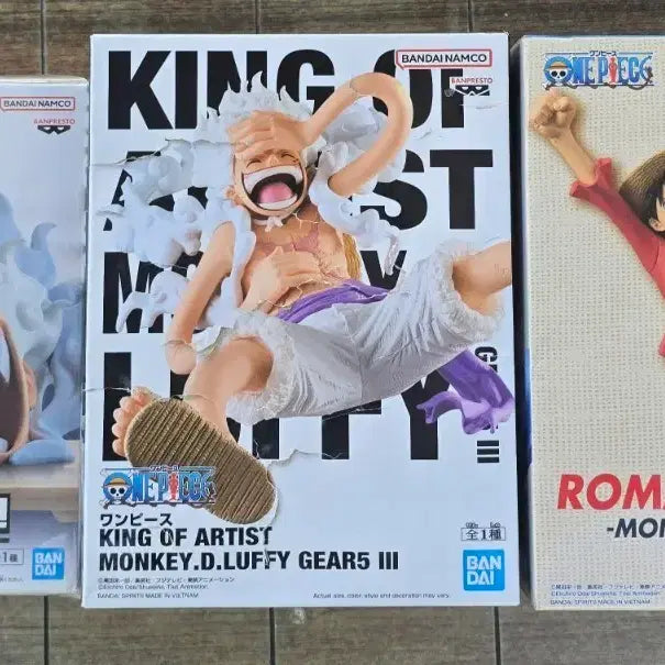 [BUNJANG] One Piece Luffy 3 Figure Set (Sealed) / (미개봉)원피스 루피 피규어 3종 세트