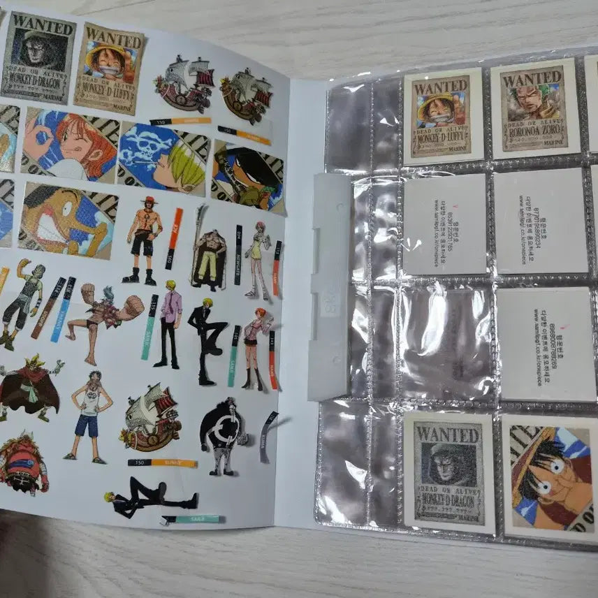 [BUNJANG] Shani One Piece Bouncing Sticker Sticker Book Bundle Set / 원피스빵 띠부띠부씰 북 씰북 스티커 샤니 일괄