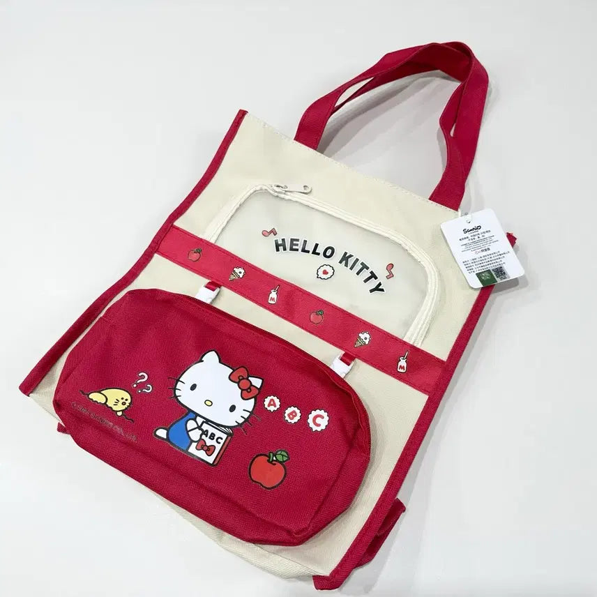 [BUNJANG] Sanrio Hello Kitty Bag with Detachable Pouch / 새상품)산리오 헬로키티 가방(파우치분리가능)