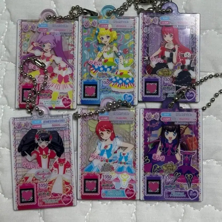 [BUNJANG] PriPara The Movie Clear File Gachapon Keyring Bundle Set - Laala, Mirei, Sophie, Garuru, Aroma, Mikan / 일괄) 프리파라 극장판 메지루시 카드 가샤폰 가챠 키링 라라 미래 소피 가루루 아로마 미카 미캉