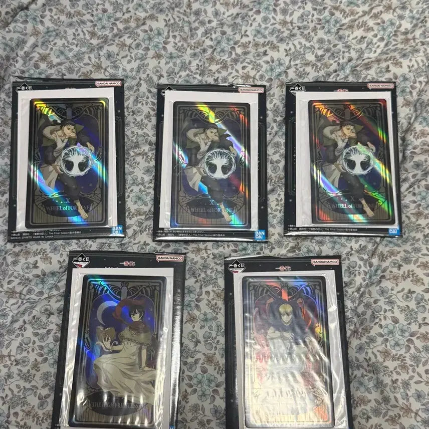 [BUNJANG] Attack on Titan J Prize Hologram Card Bundle Set / 진격의 거인 J상 홀로그램 카드 일괄 판매