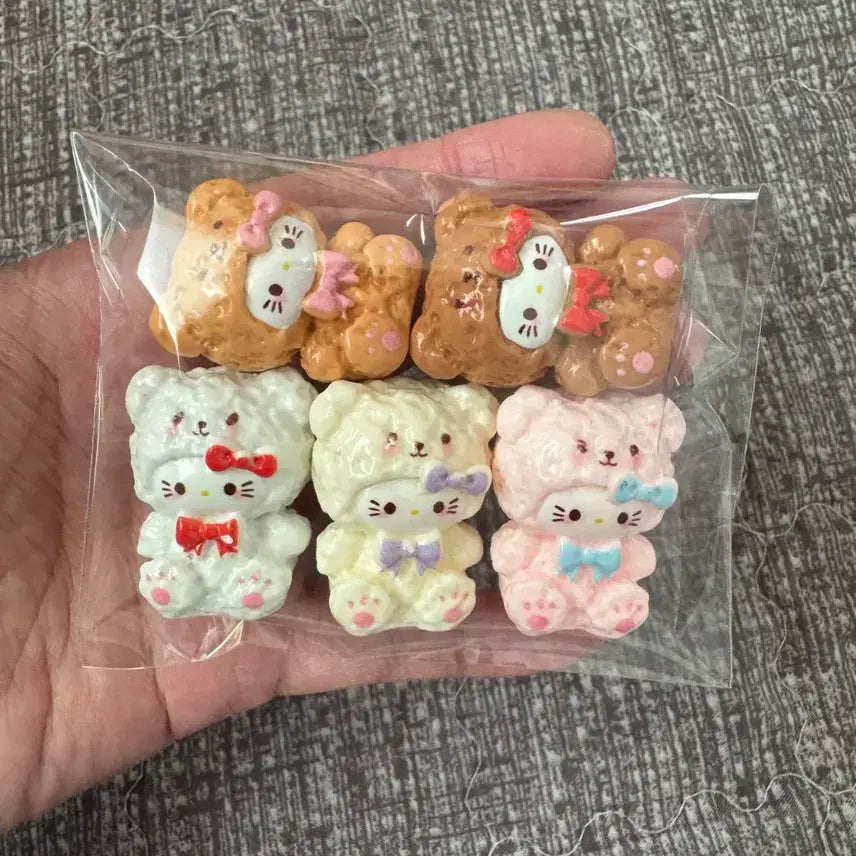 [BUNJANG] Ribbon Bear Figurine Set / 리본 곰돌이 피규어