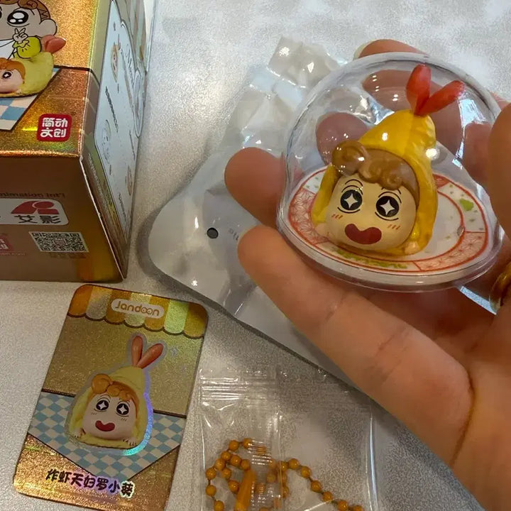 [BUNJANG] Crayon Shin-chan Chaja Shrimp Figure &amp; Keyring / 짱구는 못말려 짱아 새우 피규어&amp;키링