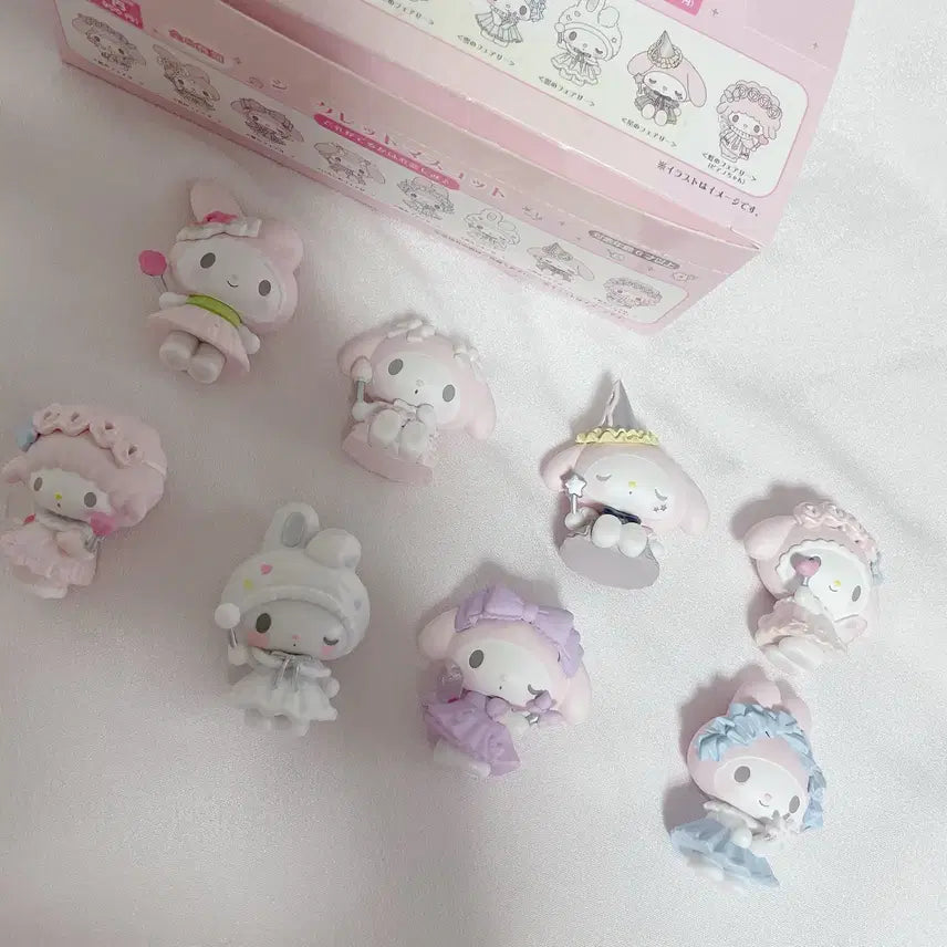 [BUNJANG] Sanrio My Melody 50th Anniversary Figure Set / 산리오 마이멜로디 50주년 애니버서리 피규어 세트 풀박스
