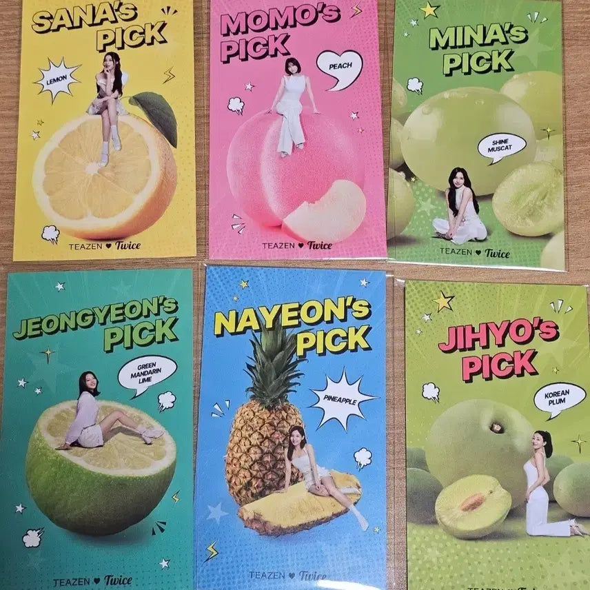 [BUNJANG] TWICE Recipe Photocard Bundle Set (6 Cards) / 티젠 트와이스 레시피 포토카드 6장 일괄