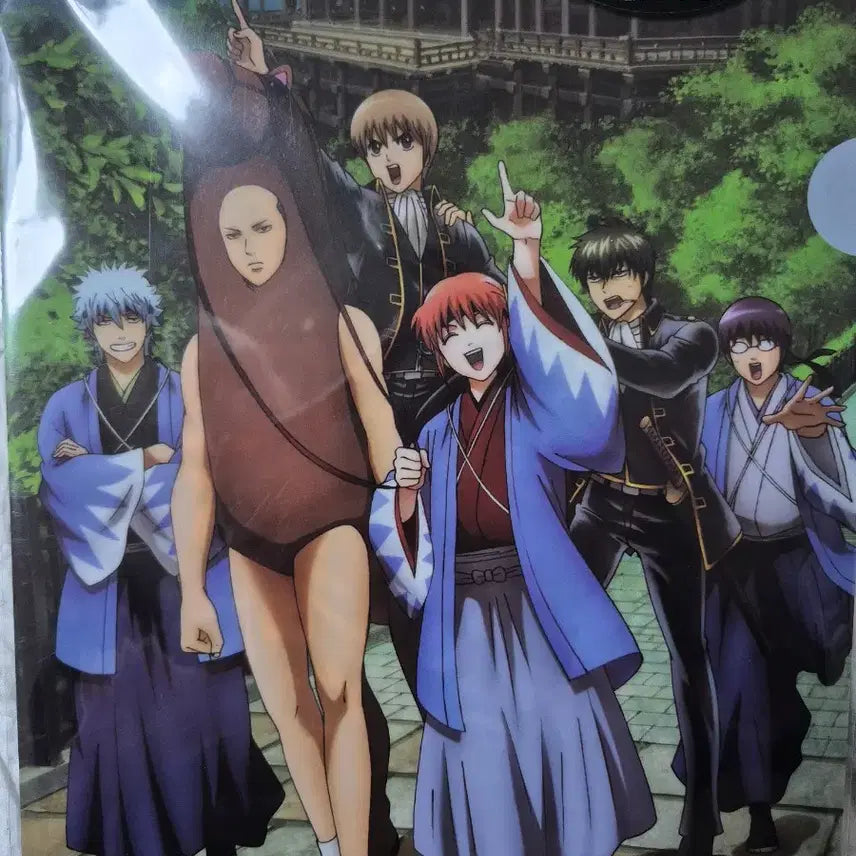[BUNJANG] Gintama L-File Holder Clear File Set: Sougo &amp; Hijikata / 은혼 L자파일 L홀더 클리어파일 소고 히지카타