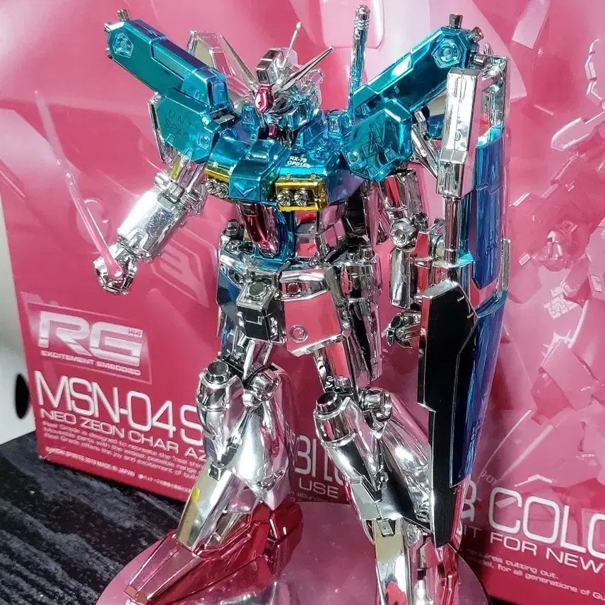 [BUNJANG] Custom Chrome Coated MG Full Burnern Gundam / 반다이 MG 풀버니언 건담 사제 크롬 코팅 완성품 팝니다