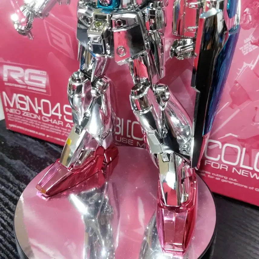 [BUNJANG] Custom Chrome Coated MG Full Burnern Gundam / 반다이 MG 풀버니언 건담 사제 크롬 코팅 완성품 팝니다
