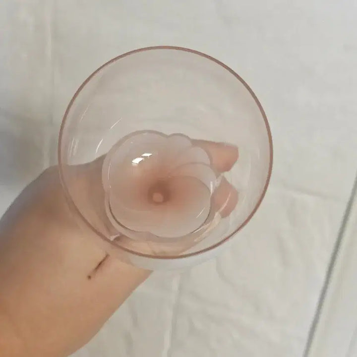 [BUNJANG] Vintage Pink Stem Wine Glass / 빈티지 핑크스템 와인잔
