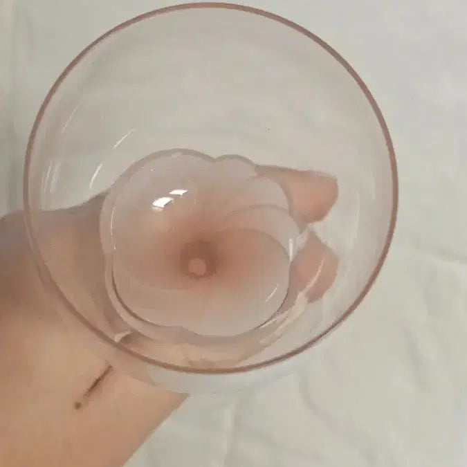 [BUNJANG] Vintage Pink Stem Wine Glass / 빈티지 핑크스템 와인잔